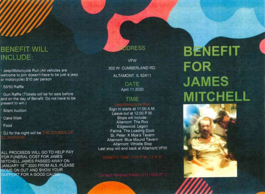 Benefit for James Mitchell 850