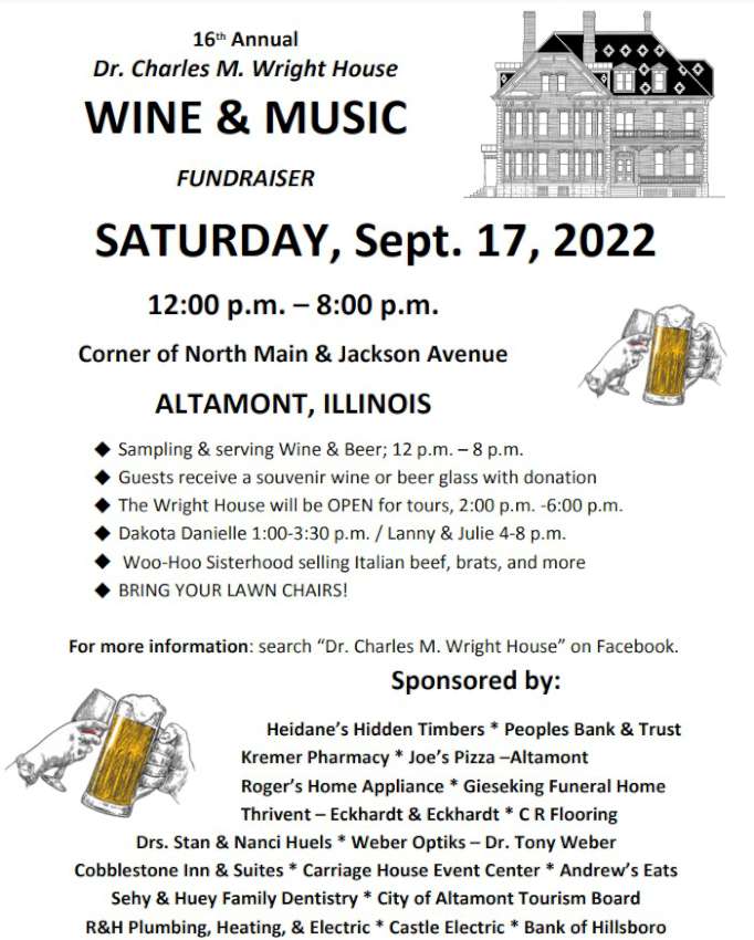 Dr. Charles M. Wright Wine Music Fundraiser 850