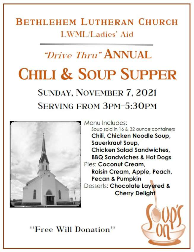 Drive Thru Chili and Soup Supper 850