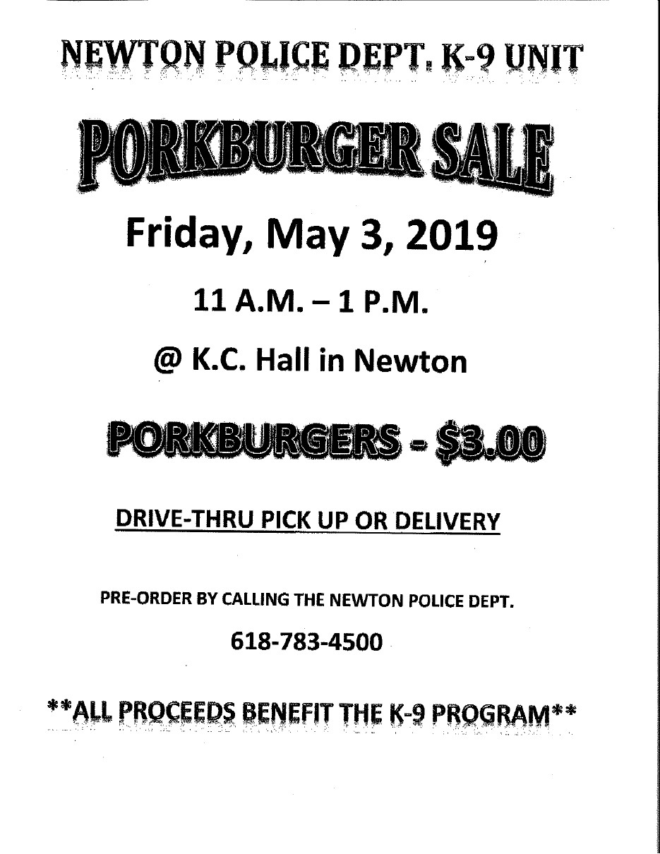 Porkburger Sale May 3