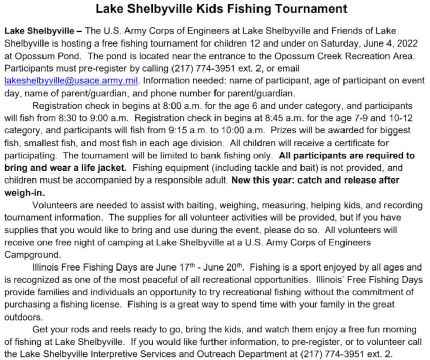 lake shelbyville fishin 850