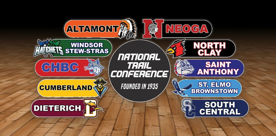 National Trail Conference - Founded in 1935: Altamont, Windsor Stew-Stras, C H B C, Cumberland, Dieterich, Neoga, North Clay, Saint Anthony, Saint Elmo Brownstown, and South Central