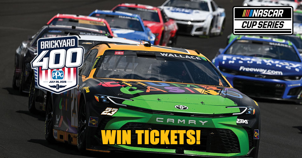Register for a chance to win tickets to the 2026 NASCAR Brickyard 400
