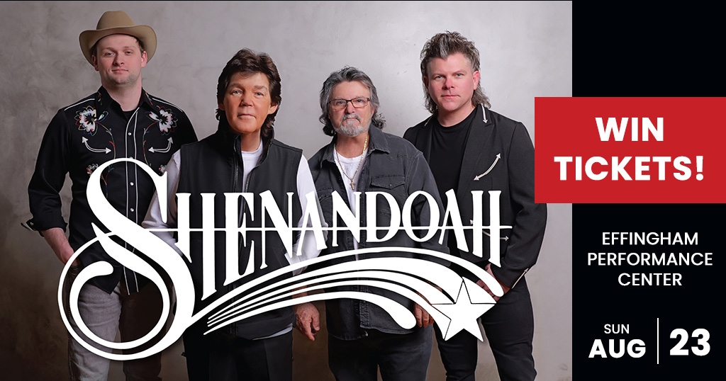 Register for a chance to win tickets to Shenandoah at the Effingham Performance Center on Sunday, August 23rd
