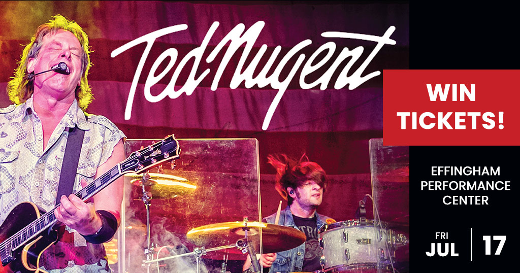 Register for a chance to win tickets to Teg Nugent at the Effingham Performance Center on Friday, July 17th